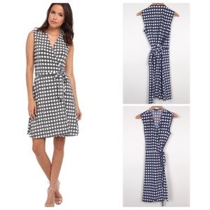 Vince Camuto Swinging Dots Wrap Dress Size Small
